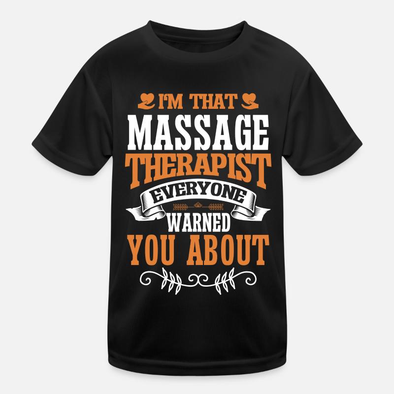 Massagetherapeuten Therapie Masseuse Wertschätzung Kinder Funktions-T-Shirt