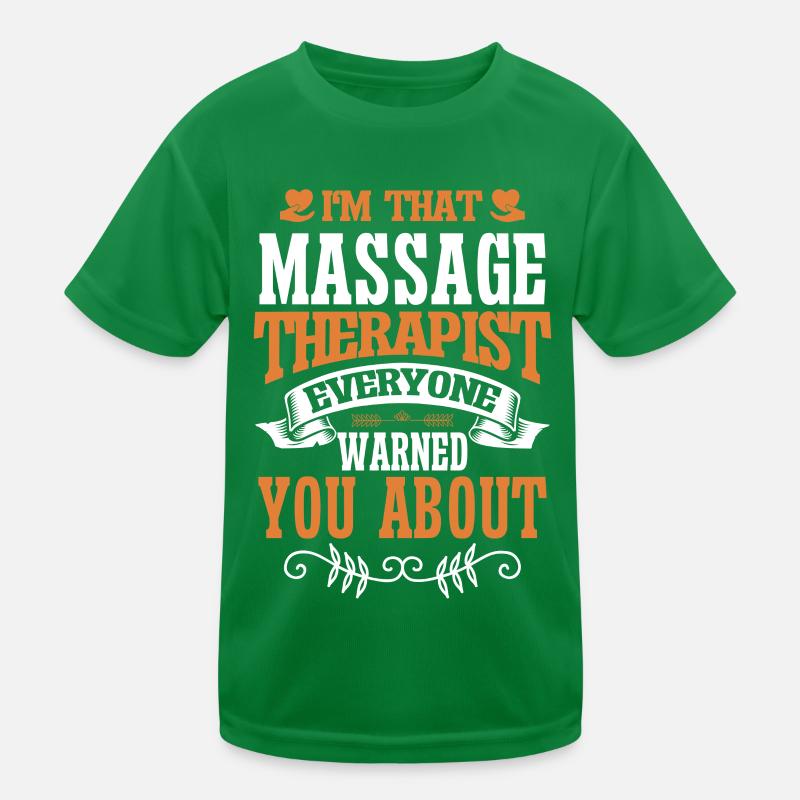 Massage Therapist Therapy Masseuse Appreciation Kids Functional T-Shirt