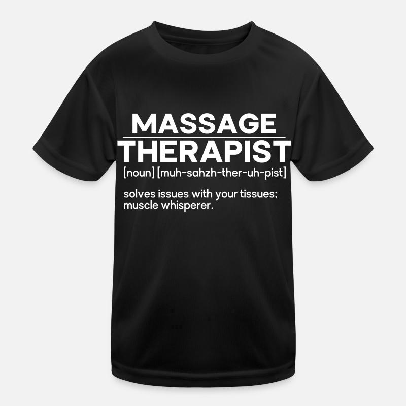 Massagetherapeuten Therapie Masseuse Wertschätzung Kinder Funktions-T-Shirt