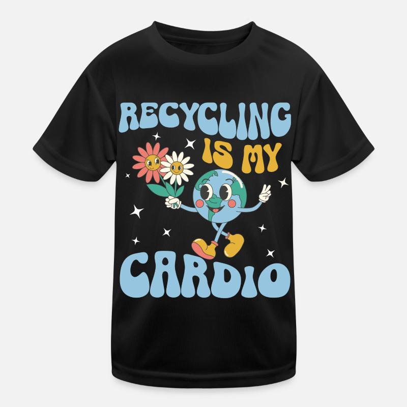 Erde Tag Groovy Hippie 70s Retro Retro Kinder Funktions-T-Shirt