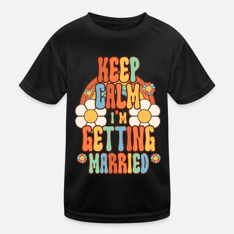 Mariée de fiançailles d'amis dévoués T-shirt sport Enfant