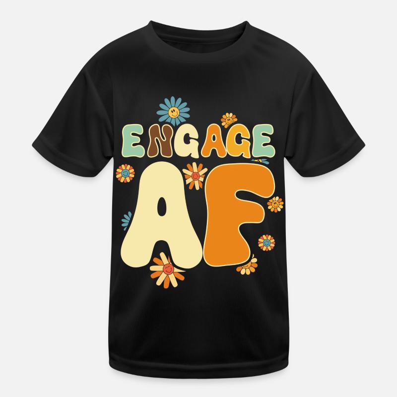Dedicated friends engagement bride Kids Functional T-Shirt