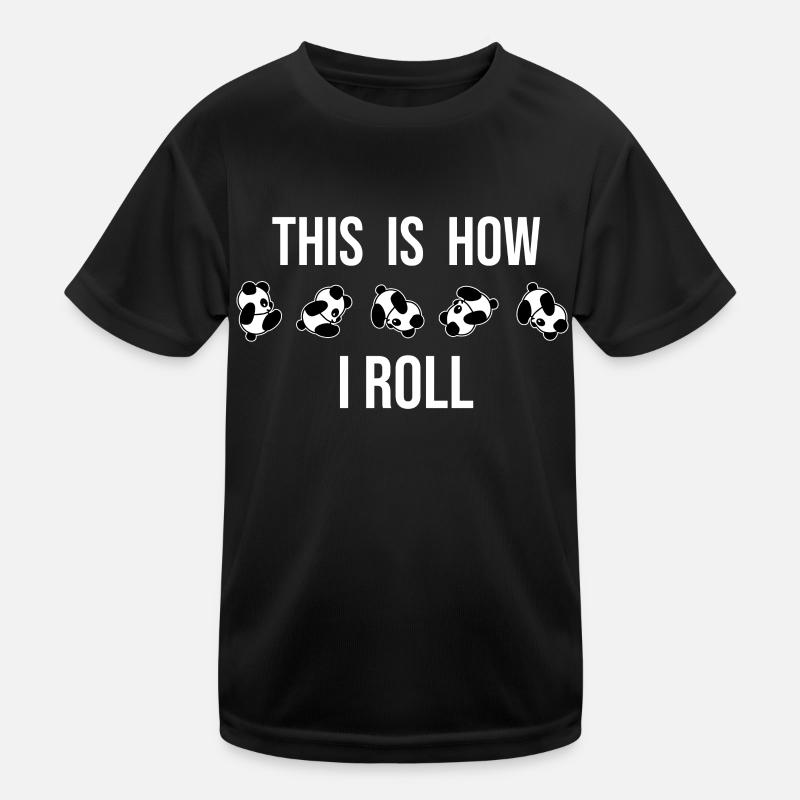 C'est comme ça que je roule un joli panda ours T-shirt sport Enfant