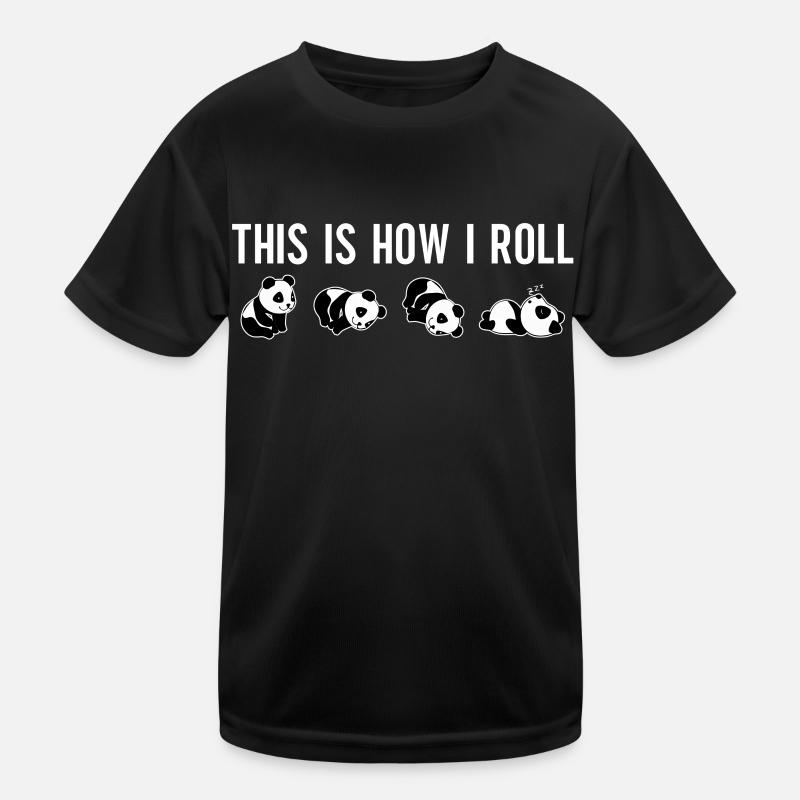 C'est comme ça que je roule un joli panda ours T-shirt sport Enfant