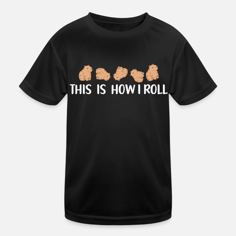 C'est comme ça que je roule un joli capybara T-shirt sport Enfant