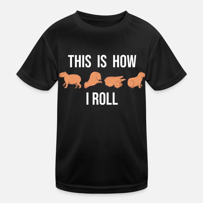 C'est comme ça que je roule un joli capybara T-shirt sport Enfant