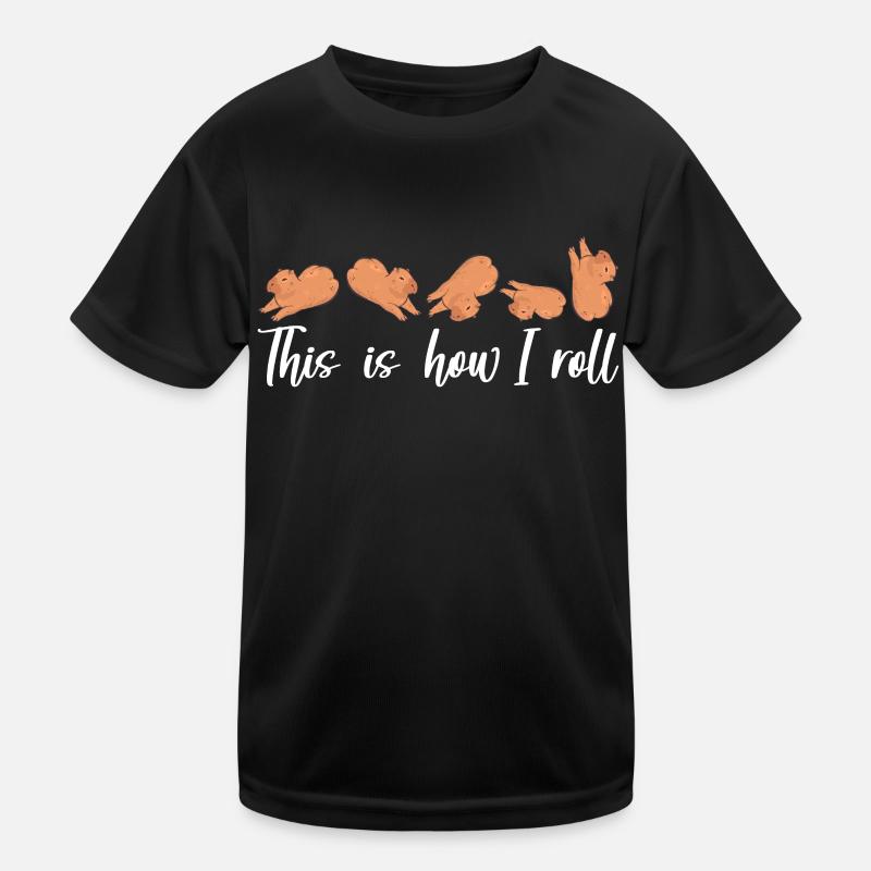 C'est comme ça que je roule un joli capybara T-shirt sport Enfant