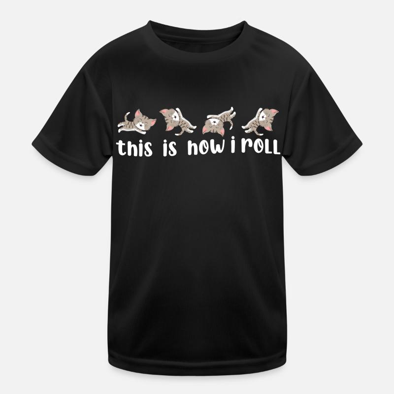 C'est comme ça que je roule mon doux chat T-shirt sport Enfant