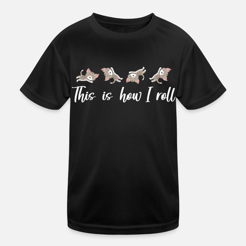 C'est comme ça que je roule mon doux chat T-shirt sport Enfant