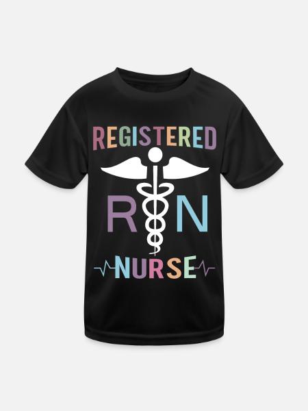 Infirmière autorisée Krankenschwester Nursing - T-shirt sport Enfant - noir - Devant