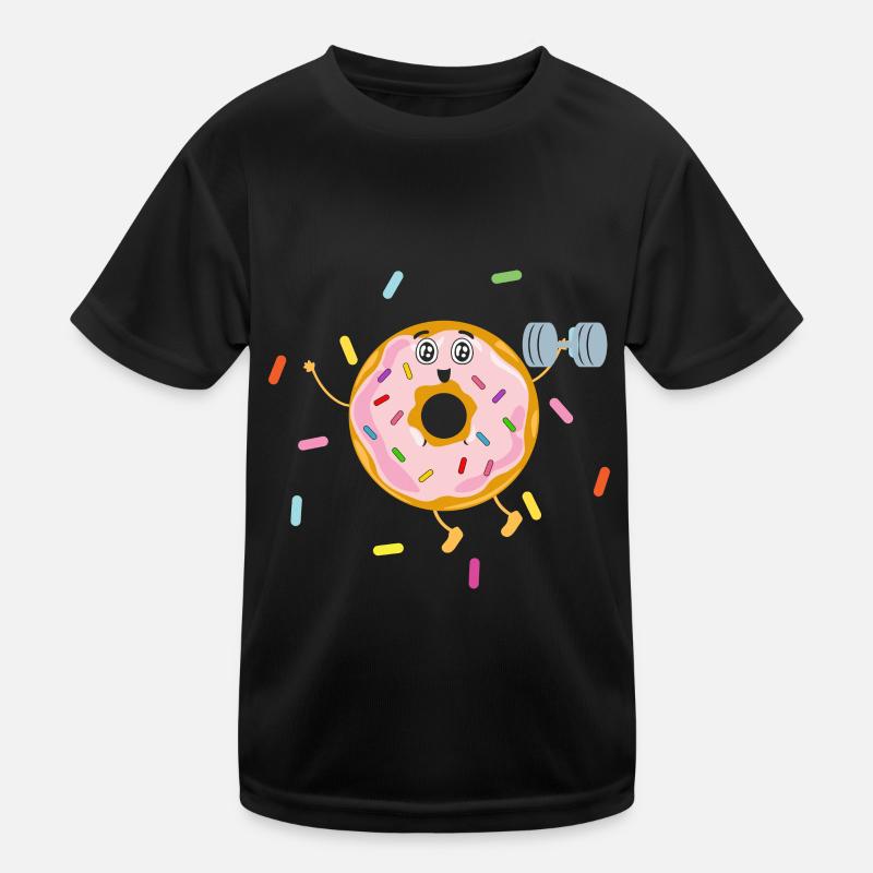 Donut Themed Donut Sprayed Funny Cute Kids Functional T-Shirt