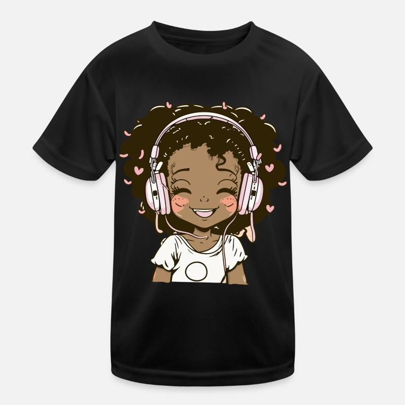 K-Pop Anime African American Kpop Music Kids Functional T-Shirt