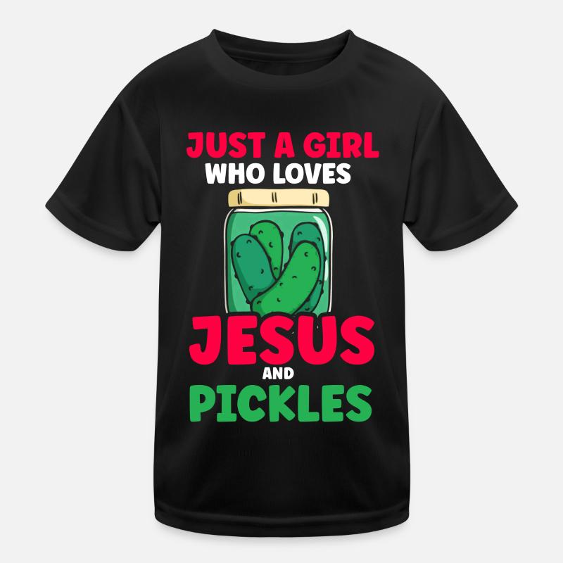 Pickles & Jesus Pickle Gemüseanbau Kinder Funktions-T-Shirt