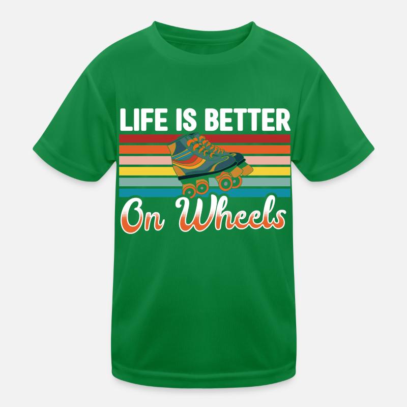 Rollerskates Funny 80er Roller Disco Skating Kinder Funktions-T-Shirt