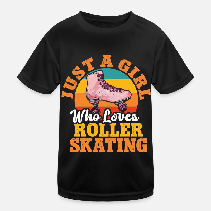Rollerskates Funny 80er Roller Disco Skating Kinder Funktions-T-Shirt