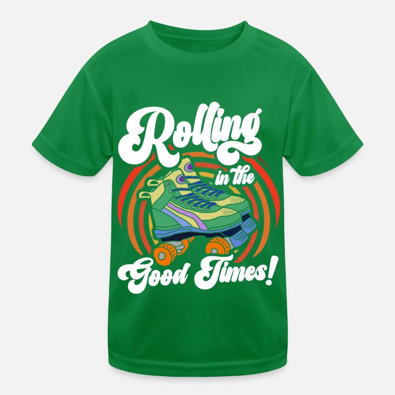 Rollerskates Funny 80er Roller Disco Skating Kinder Funktions-T-Shirt