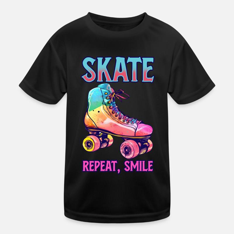 Rollerskates Funny 80er Roller Disco Skating Kinder Funktions-T-Shirt