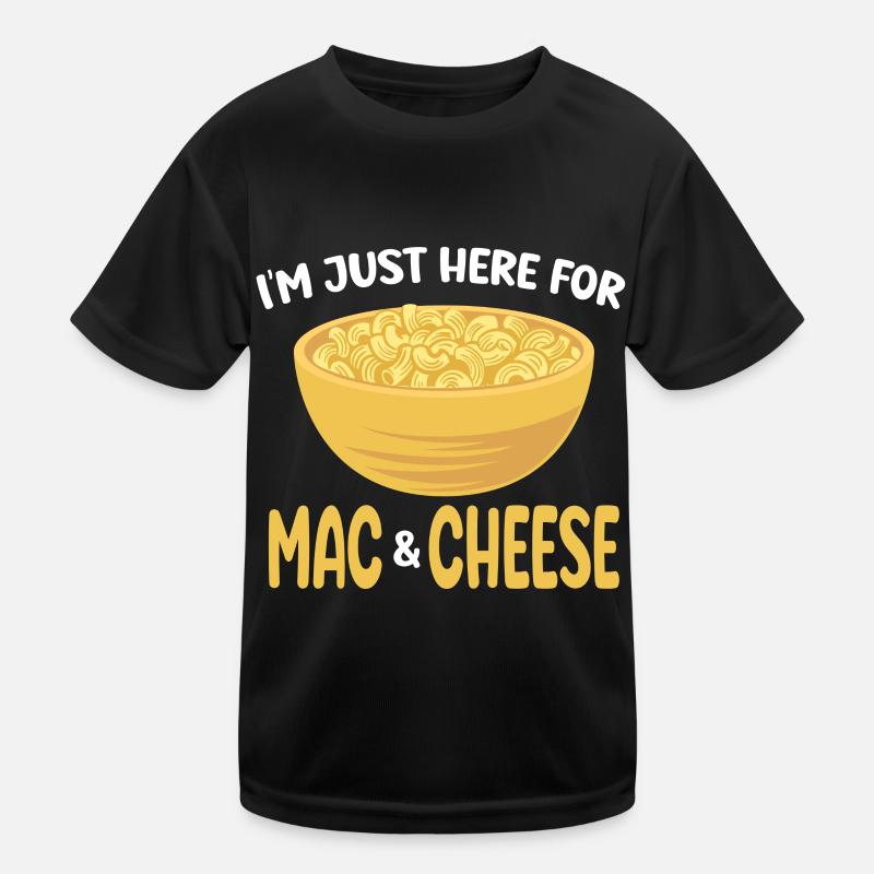 Mac & Cheese Macaroni Macaronie Cheesy Kids Functional T-Shirt