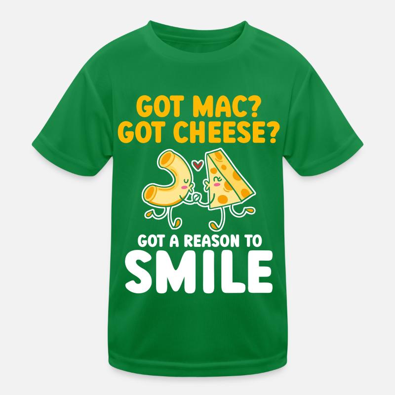 Mac & Cheese Macaroni Macaronie Cheesy Kids Functional T-Shirt
