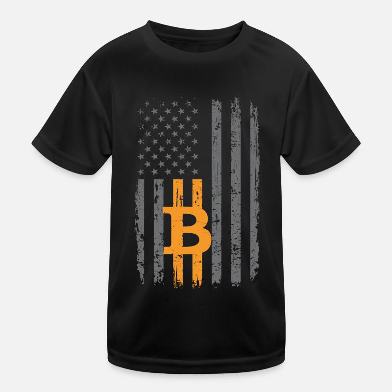 Bitcoin-Kryptowährungsgeld BTC-Kryptomünze Kinder Funktions-T-Shirt
