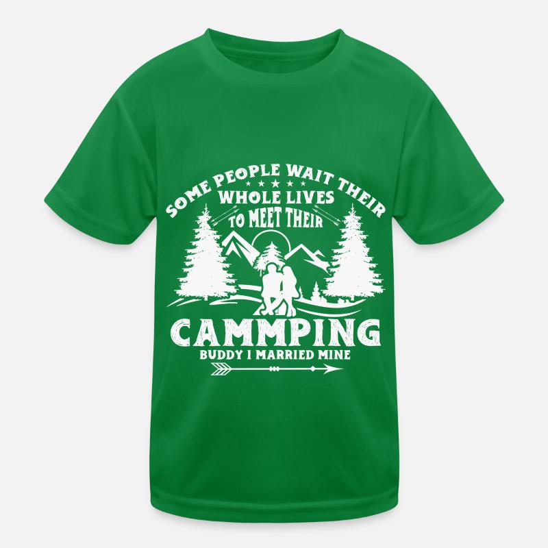 Ehemann Und Ehefrau Campingpartner Paar Matching Kinder Funktions-T-Shirt