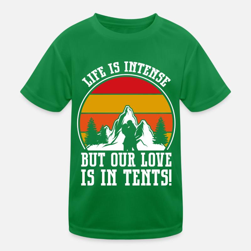 Ehemann Und Ehefrau Campingpartner Paar Matching Kinder Funktions-T-Shirt