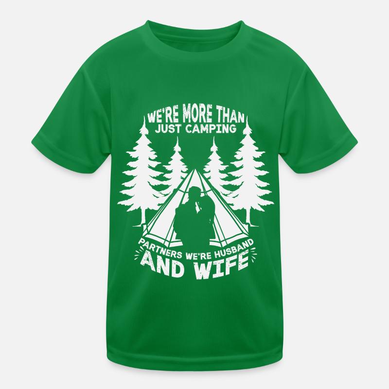 Ehemann Und Ehefrau Campingpartner Paar Matching Kinder Funktions-T-Shirt