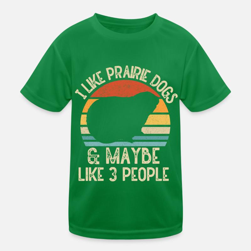 Funny Prairie -Dog Lover Funny Rodent Kids Functional T-Shirt
