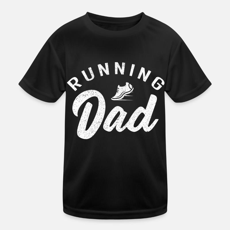 Running Dad Marathon Runner Coach Marathoner Kids Functional T-Shirt