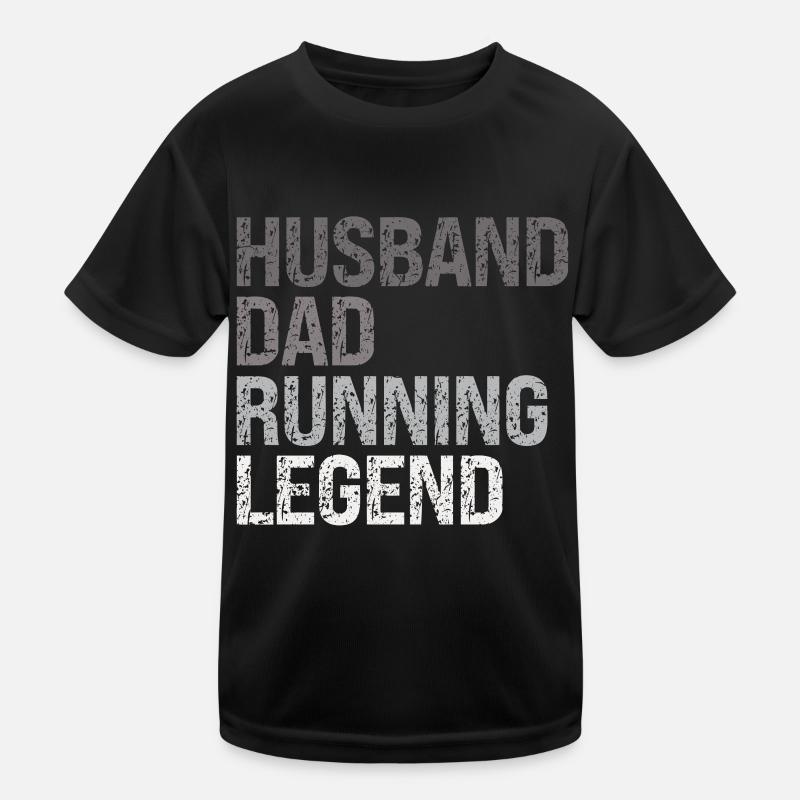 Running Dad Marathon Runner Coach Marathoner Kids Functional T-Shirt