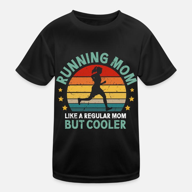 Running Mom Marathon Runner Jogging T-shirt sport Enfant