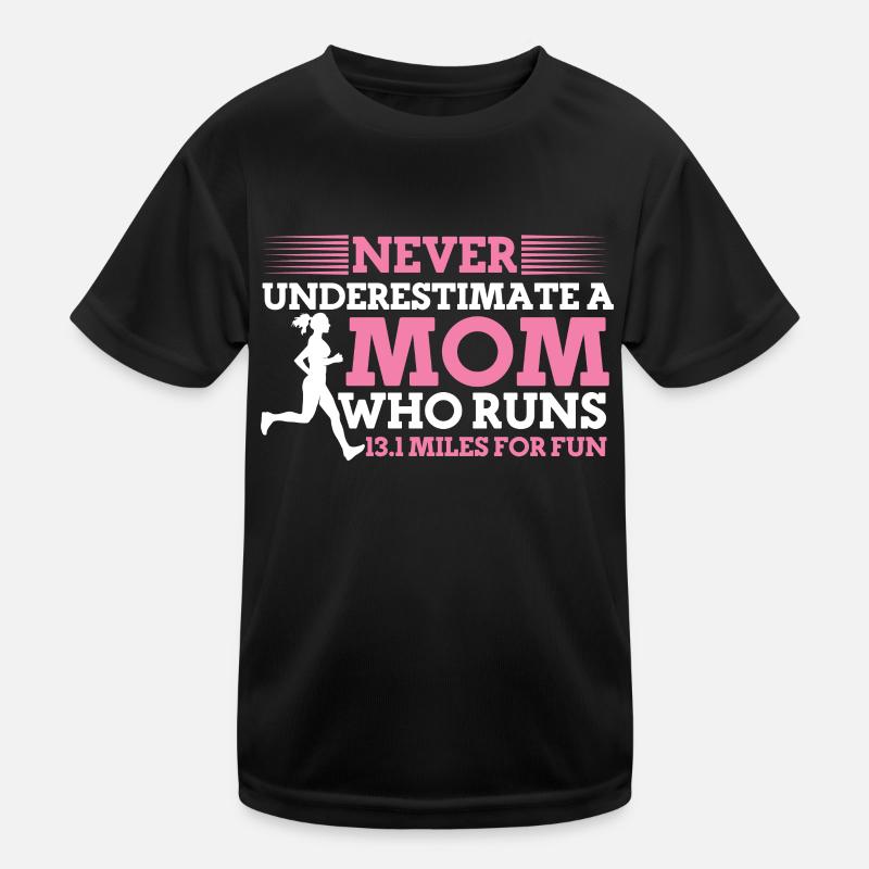 Running Mom Marathon Runner Jogging T-shirt sport Enfant