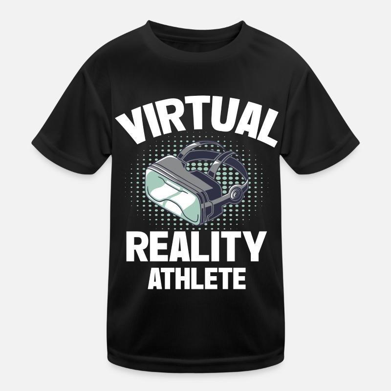 Virtual Reality VR Gamer Funnz Kids Functional T-Shirt