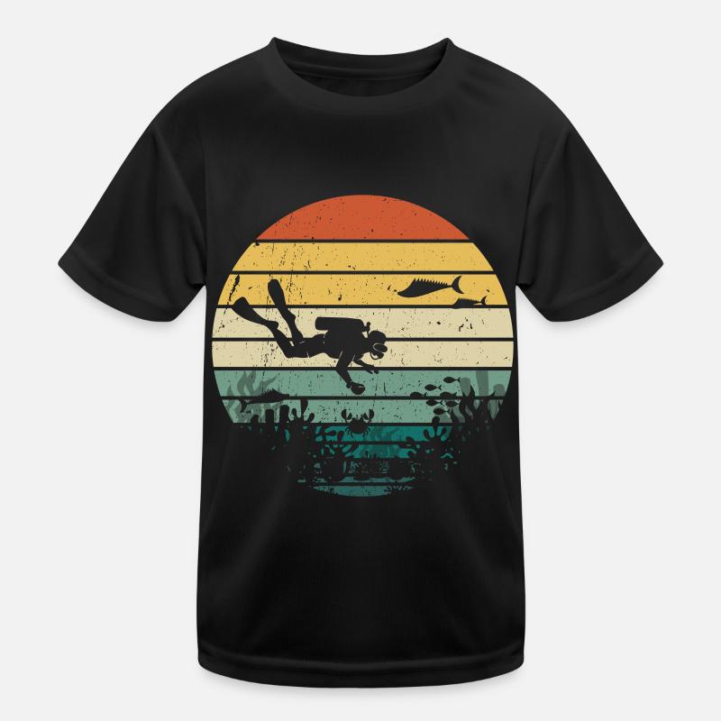 Plongée Plongeur Amoureux de l’océan T-shirt sport Enfant