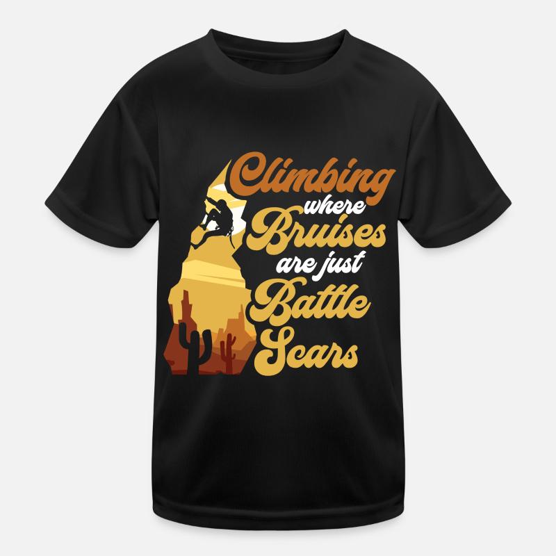 Escalade Montagne Bloc Escalade Grimpeur T-shirt sport Enfant
