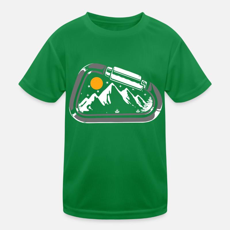 Klettern Mountain Boulder Climble Climber Kinder Funktions-T-Shirt