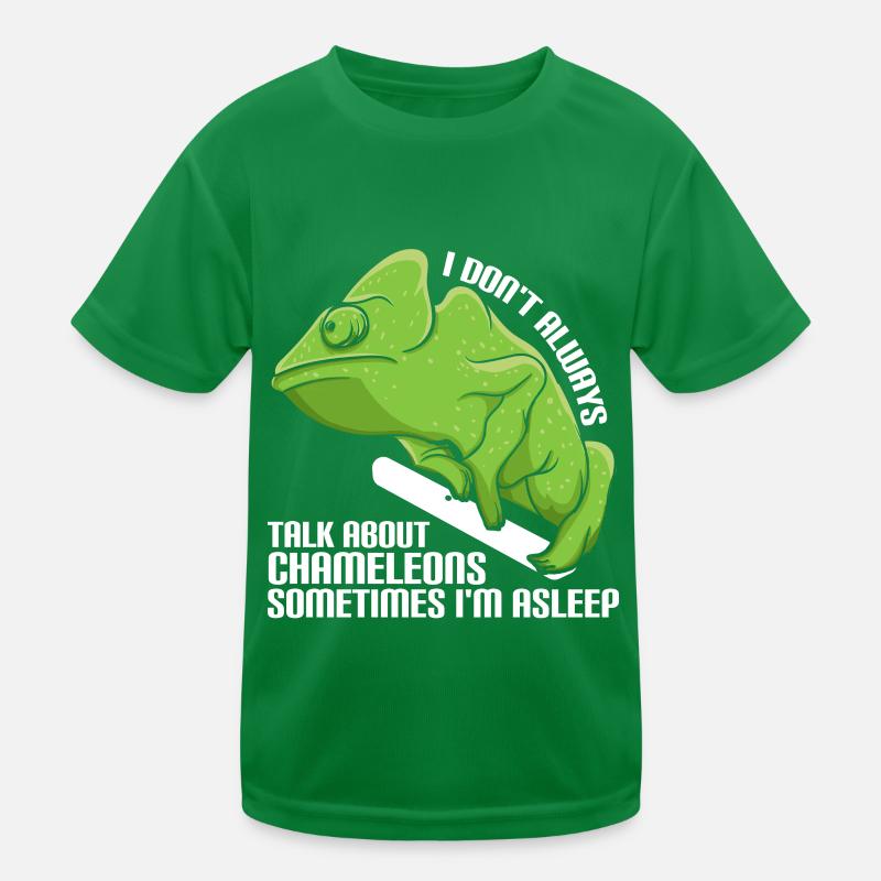 Chameleon Reptile Zoo Keeper Lizard Safari Kids Functional T-Shirt