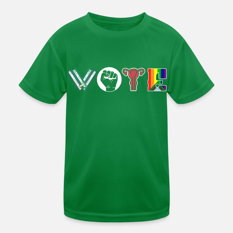 Abstimmungsbücher Faustier Eierstöcke Lgtbq Kinder Funktions-T-Shirt