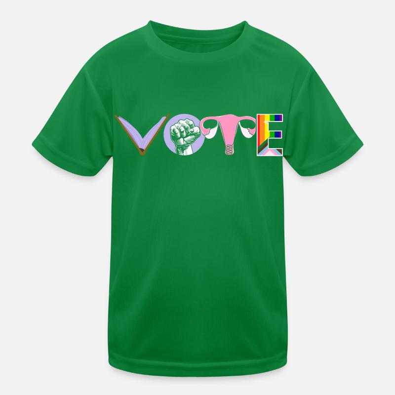 Voting Books Faustier Ovaries Lgtbq Kids Functional T-Shirt