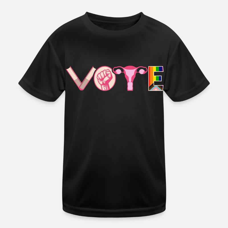 Voting Books Faustier Ovaries Lgtbq Kids Functional T-Shirt