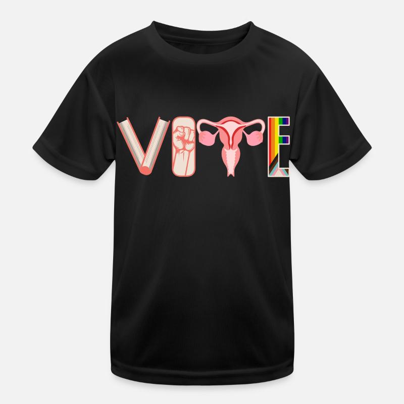 Abstimmungsbücher Faustier Eierstöcke Lgtbq Kinder Funktions-T-Shirt