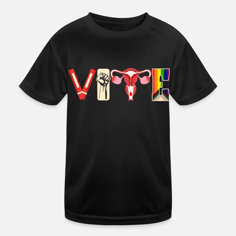 Abstimmungsbücher Faustier Eierstöcke Lgtbq Kinder Funktions-T-Shirt