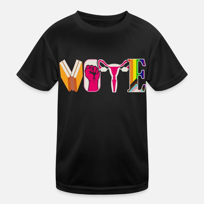 Abstimmungsbücher Faustier Eierstöcke Lgtbq Kinder Funktions-T-Shirt