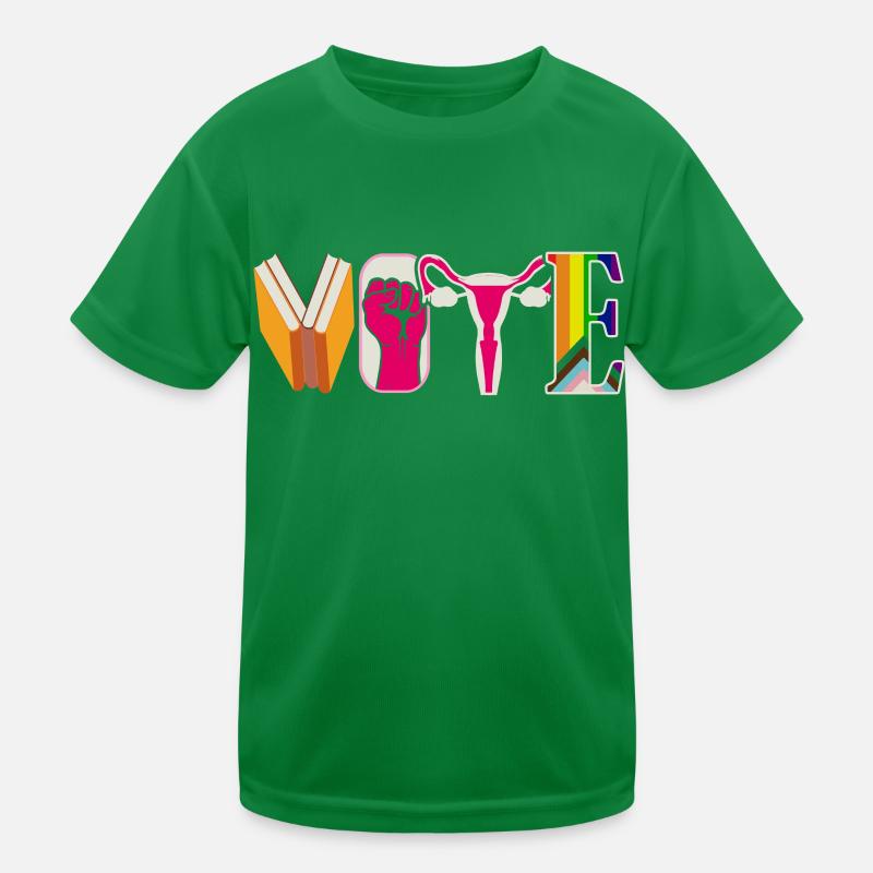 Abstimmungsbücher Faustier Eierstöcke Lgtbq Kinder Funktions-T-Shirt
