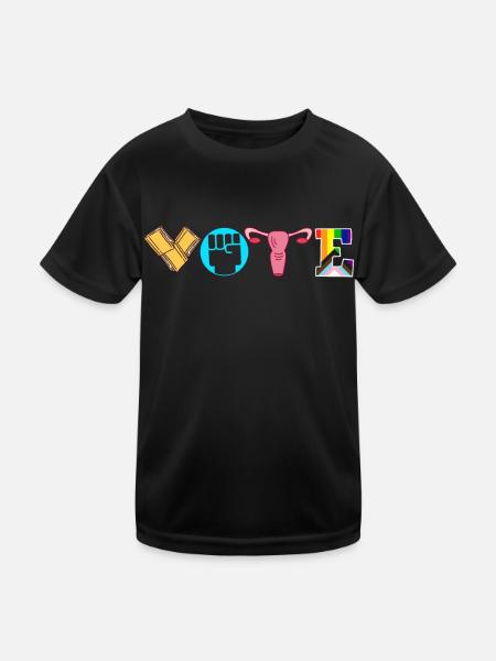Voting Books Faustier Ovaries Lgtbq - Kids Functional T-Shirt - black - Front