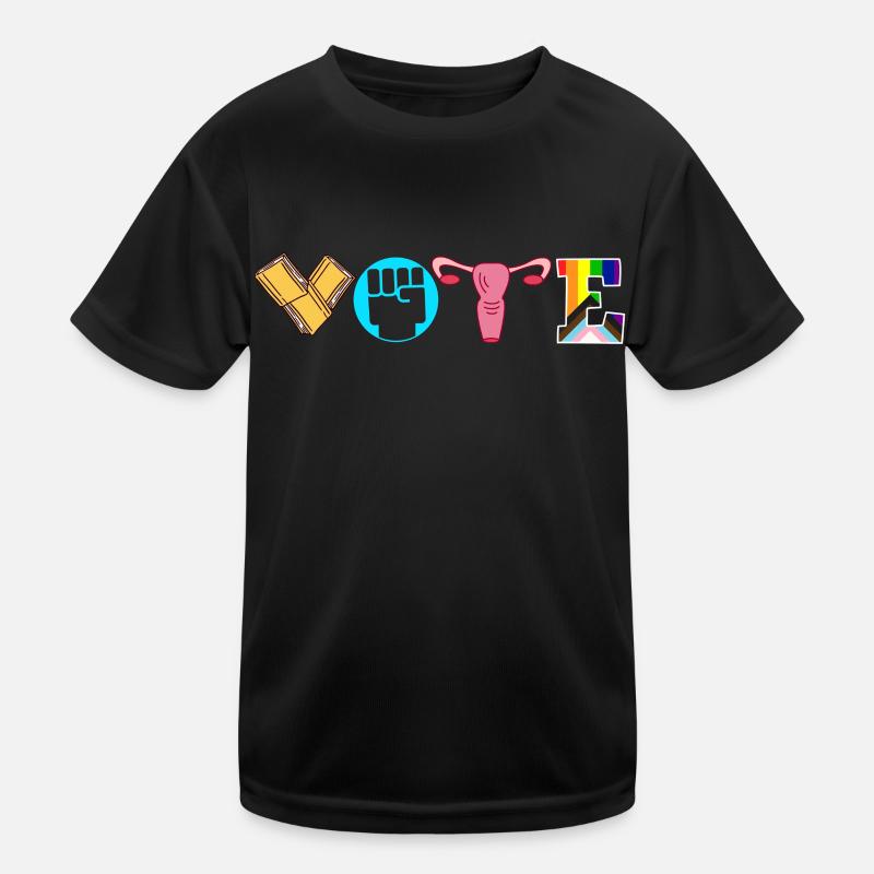 Abstimmungsbücher Faustier Eierstöcke Lgtbq Kinder Funktions-T-Shirt