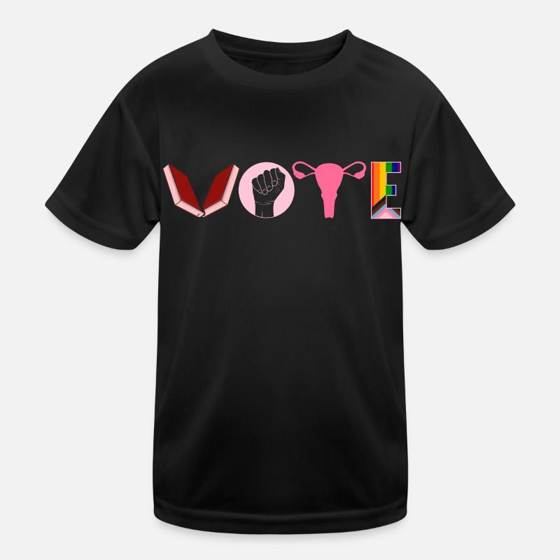 Abstimmungsbücher Faustier Eierstöcke Lgtbq Kinder Funktions-T-Shirt