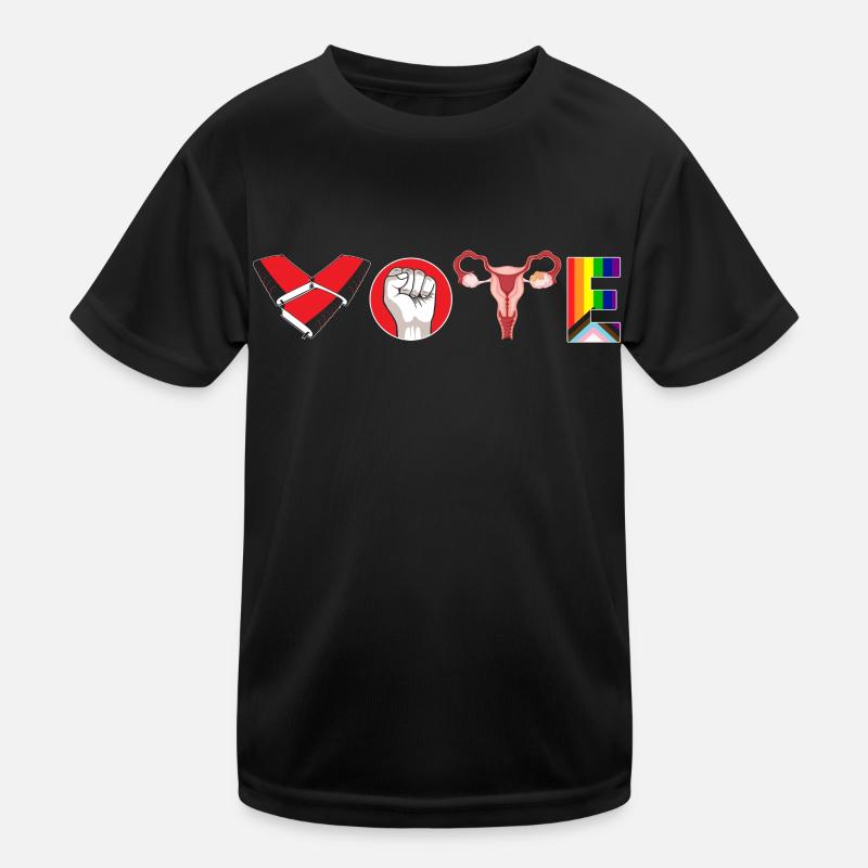 Abstimmungsbücher Faustier Eierstöcke Lgtbq Kinder Funktions-T-Shirt