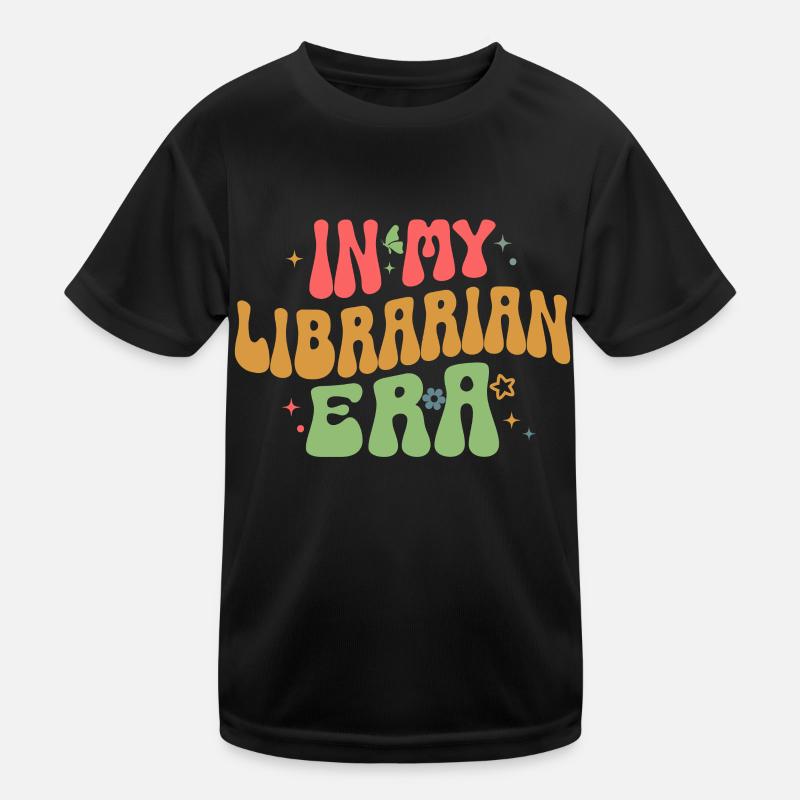 Groovy Reading Librarian Funny Library Kids Functional T-Shirt