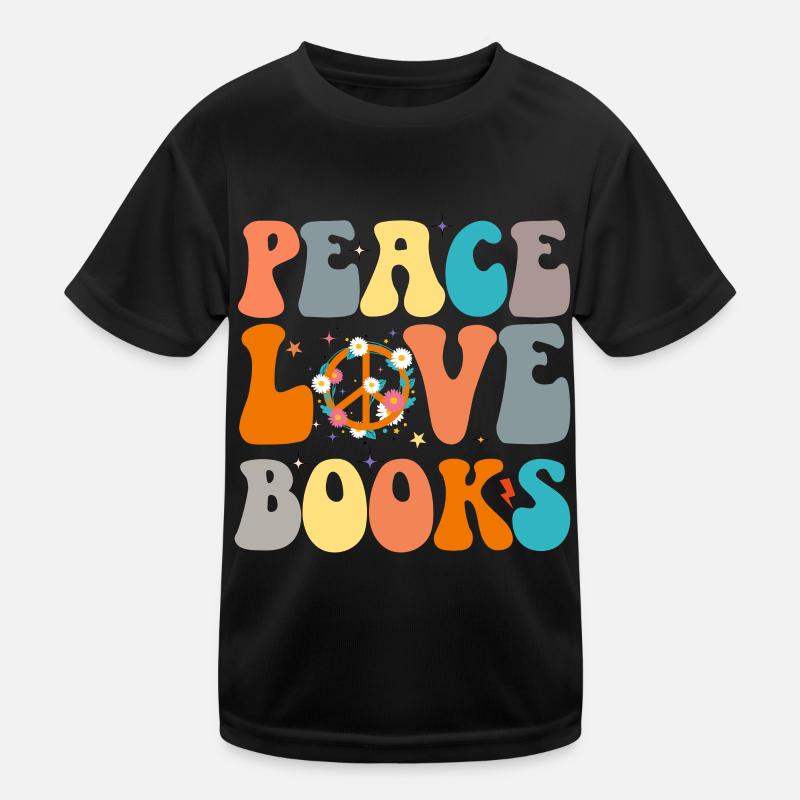 Groovy Reading Librarian Funny Library Kids Functional T-Shirt